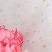Deconovo Christmas Decorative Glittering Shining Organza Table Cloth for DIY Christmas Decorations Gold Star 59 W x 118L Inch