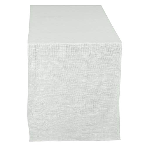 RAJRANG Solid Ivory Table Runner - Natural Cotton Linen Fabric for Party Supplies Home Living Room Decorative Accessories for Dinning Table 16 X 72 Inches