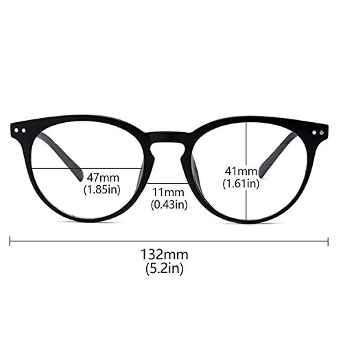 ANRRI Blue Light Blocking Glasses for Computer Use, Anti Eyestrain UV Filter Gaming Glasses, Spring Hinge Eyeglasses Black Frame, Men/Women - Thumbnail 3