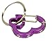 Rubit The Easy Dog Tag Rhinestone Heart Switch Clip, Small, 0.85-Inch Diameter, Purple