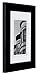 Gallery Solutions 16x20 Black Wall Picture Frame with Double White Mat for 11x14 Image