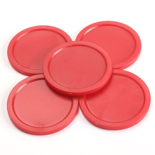 Domybest 5Pcs Red 2-inch Mini Air Hockey Table Pucks 50mm Puck Children Table New