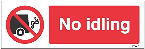 Caledonia Signs 15474M Sign, No Idling