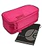 JAVOedge Women's Double-Sided Cosmetic Toiletry, Dark Pink, 8