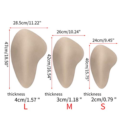 YUENA CARE Hip Pads Sponge Hip Enhancer Butt Lifter Shaper Reusable for Crossdressing Skin M