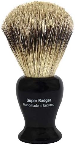 Small Super Badger Hair Shaving Brush with Black Handle