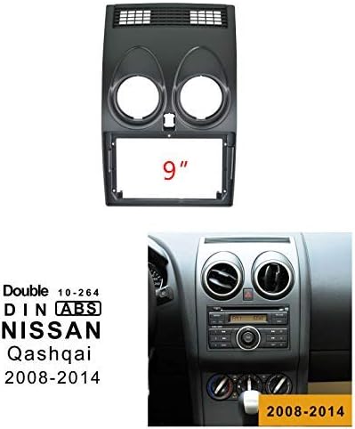 9 Inch Double DIN Installation Dash Kit For NISSAN Qashqai 2008-2014 Install Mount kit Car Frame Car Stereo EZoneTronics