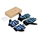 INTEY Bike Gloves Half/Full Finger 2 Pack With Thickened Gel Pad & Touch Screen Fabric, Ultra Light (L)