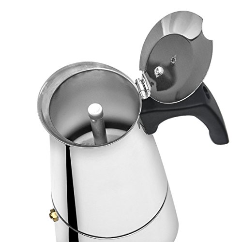 Stovetop Espresso Maker Stainless Steel Moka Pot Coffee Maker 9 Cup