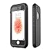 vcloo iPhone SE Waterproof Case, 6.6ft iPhone SE Underwater Case, Dust Proof, Drop Proof, Snow Proof, Shock Proof, Heavy Duty Protective Carrying Case Cover for iPhone SE,iPhone 5S/5, 4.0