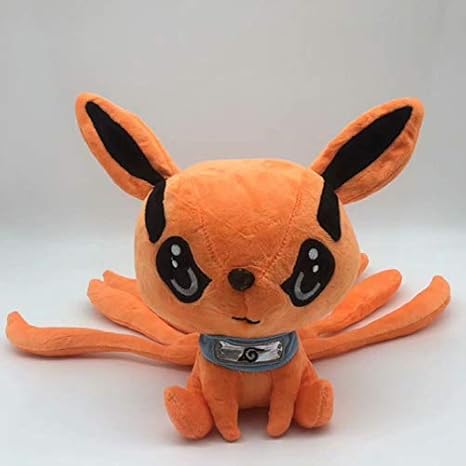 Wqmdeshop Stofftier 25cm Naruto Shippuden Kurama Kyuubi Neun Geschichten Fox Anime Figur Pluschtier Sammlerstuck Japanischer Teddy Amazon De Kuche Haushalt