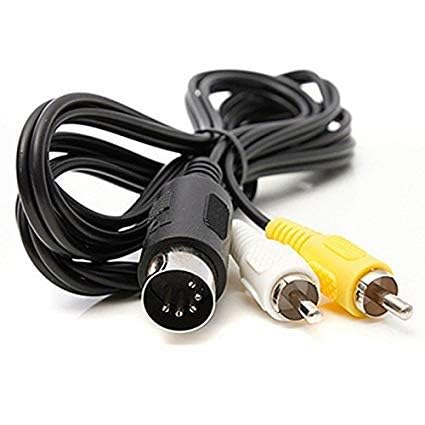 WICAREYO AV Audio Video Composite TV Cable, Compatible for Genesis 1 Mega Drive 1
