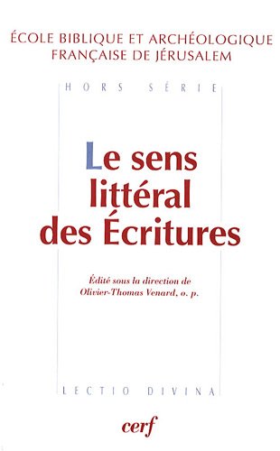 Le  sens littéral des Écritures