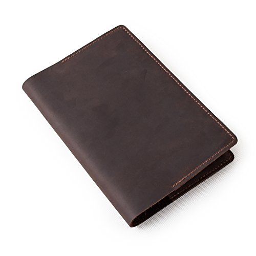 ANCICRAFT-A5-Journal-Notebook-Diary-Leather-Daily-Notepad-Cover-Refillable-Crazy-Horse-Leather-Handmade-Lined-Craft-Paper-Brown-Simple-Classic-Style-for-Office-School-Men-Women-Leather-Journal