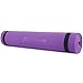 ProsourceFit Original Yoga Exercise Mat ¼” (6mm) Thick for Comfort and Stability with Carrying Straps, Non Slip – Purplethumb 1