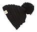 Gravity Threads Kids Cable Knit Thick Soft Beanie w/Pom