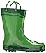 Western Chief Kids Boys' Waterproof Easy-On Character Rain Boot , Fritz the Frog, 5 M US Toddler