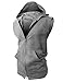 H2H Mens Active Casual Fashion Lightweight Sleeveless Zip-up Vest Tank Hoodies