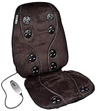 HoMedics BK-7000 Contact Comfort 10, 10-Point True Contact Back Massager, Black Faux Suede