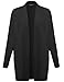 MBE Women's Chunky Knit Cardigan With Side Slits