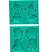 Frozen Anna Elsa and Olaf Silicone Fondant Mold Chocolate Mold Candy Mold