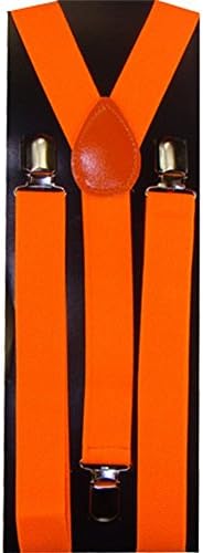 New Suspender Toddler Kids Boys Girls Child (neon orange)