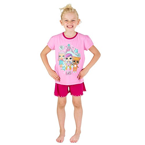 L.O.L Surprise Dolls Pyjamas for Girls Soft Cotton PJ Set Confetti Pop Lil Sisters