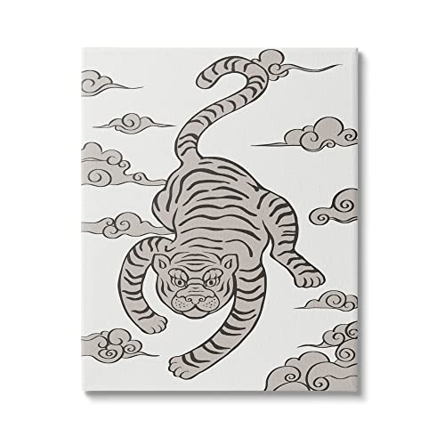 Stupell Industries 'Traditional Tiger Stripes Cloud Pattern'| Canvas Art