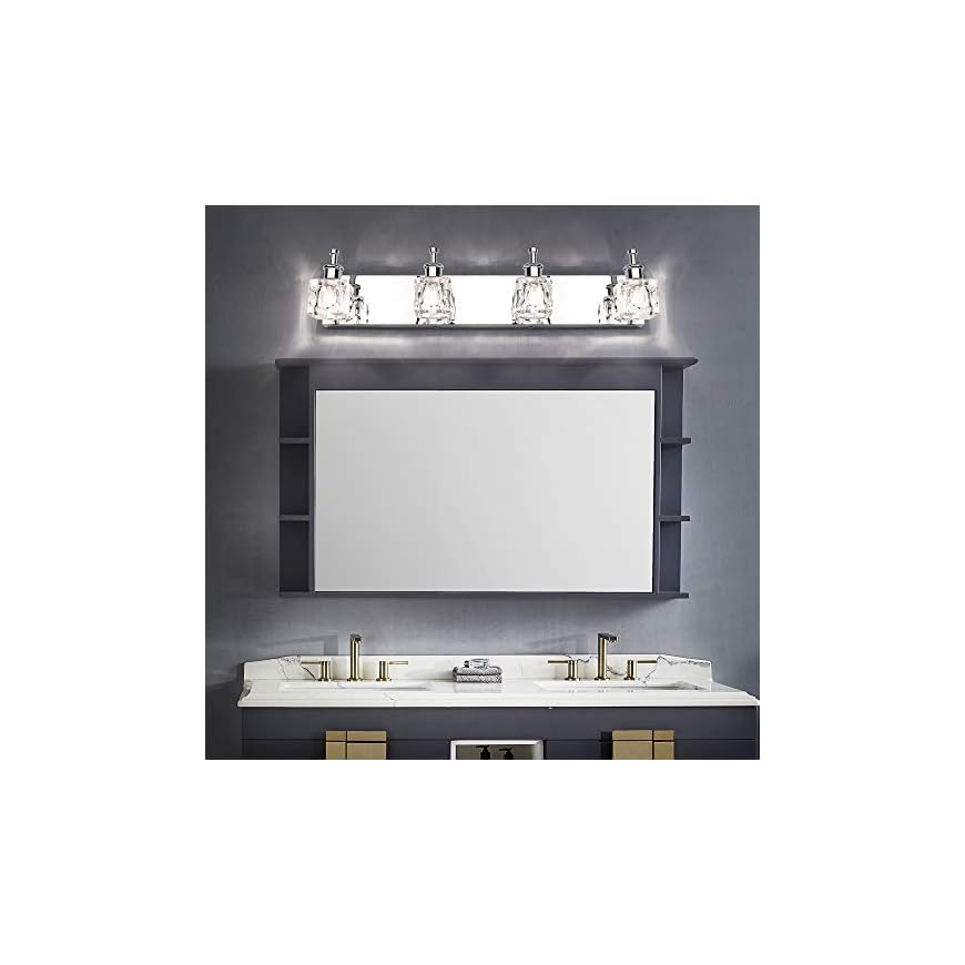PRESDE Bathroom Vanity Light Fixtures Over Mirror Modern LED 4 Lights