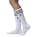 adidas Originals Women's Roller Knee High Sock (1-Pair), White/Black, Medium, (Shoe Size 5-10)