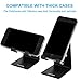 HOTOR Solid Aluminum Desk Desktop Stand for iPhone 6 6 plus 4 4s 5 5s 5c iPad 2/3 air mini/Samsung Galaxy S3/5 HTC ONE M7 Blackberry Tablet Tab Google Nexus Lumia and other Smartphone,Black