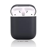 Airpod Case Airpods Case,Teyomi Protective Silicone Cover Skin with Sport Strap for Apple Airpods Charging Case(Black)