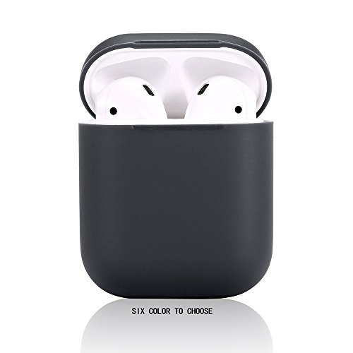 Airpod Case Airpods Case,Teyomi Protective Silicone Cover Skin with Sport Strap for Apple Airpods Charging Case(Black)