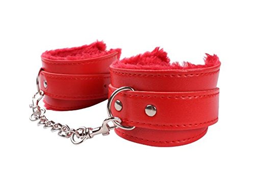 ANQI Adjustable Soft Tactical Handcuffs (Red)