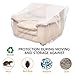 HOMEIDEAS 4 Mil Extra Thick Plastic Sofa Cover for Moving Protection & Long Term Storage, 3D Envelope Shape Furniture Cover, Waterproof & Tear Resistant(1 Pack, Loveseat)