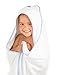 Crazy Joe Hooded Baby Towel 100% Premium Bamboo XL (39 in X 39 in 600 GSM) Blue