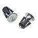 iParaAiluRy Bike Bar End Plugs Handsome Universal Rubber Sponge Aluminum Handlebar Plug (1 Pair, Out Dia. 23mm/28mm, Black/Blue/Golden/Gray/Green/Red)