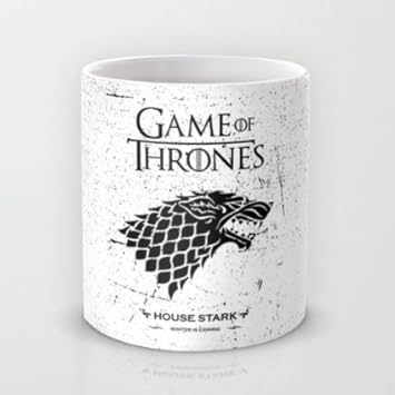 exciting Lives Game Of Thrones House Stark Ceramic 325ml Coffee Mug (2395a, Multicolour)