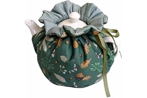 JOONOR Tea Cosy - Retro Floral Cotton Printed Tea Cosy, Kitchen Tea Pot Dust Cover, Breakfast Warmer, Insulation and Keep Warm,Color#7