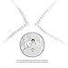 Necklace Ear phone, Pearl Beads Jewelry Headphone with Mic & Volume Control Stereo Noise Cancelling Headset (White)