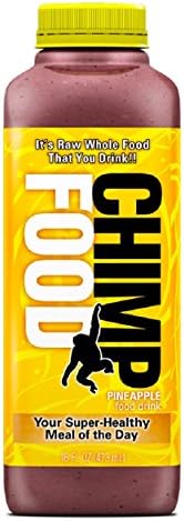 CHIMP FOOD Meal Replacement Drinks - 100% Real Raw Whole Food, 25-different Fruits, Berries, Veggies, Nuts &amp; Seeds