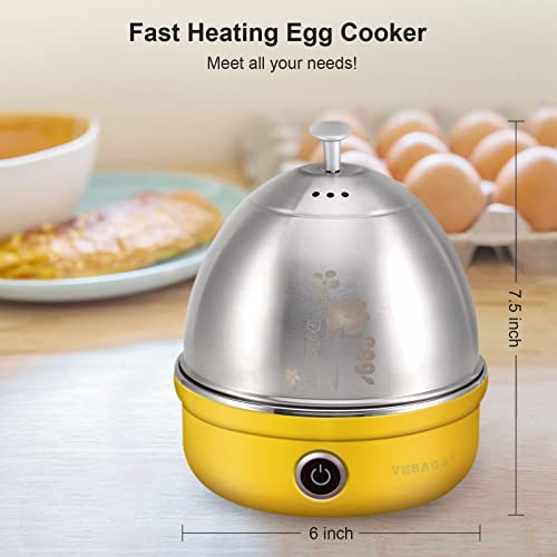 VOBAGA Electric Egg Cooker, Rapid Egg Boiler with Auto Shut Off for