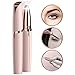 Eyebrow Hair Remover, Painless Portable Precision Electric Eyebrow Hair Trimmer, Eyebrow Hair Removal Razor with Light, Rose Gold (Batteries not included)