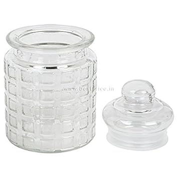 Buy Walmart Exclusive Glass Canister Jars Ser Of 3 260 Ml Each By