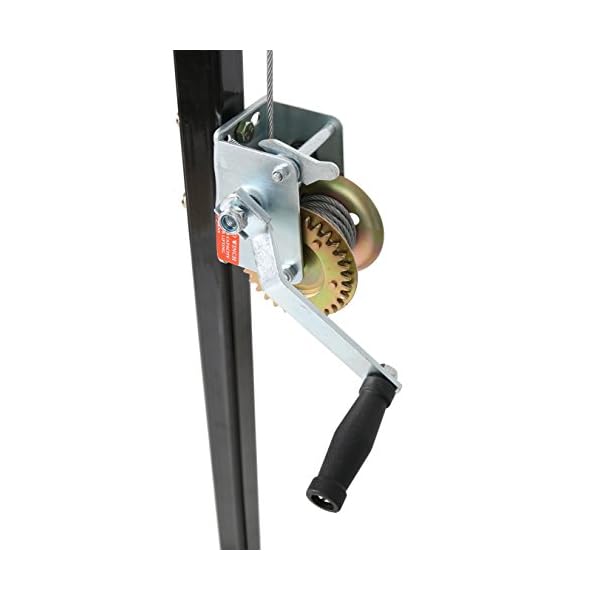 ECOTRIC Truck 2" Hitch Game Hoist 600LB Big Game Hunting Deer Hoist Winch Lift Gambrel Set 360