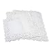 SCHOLMART Paper Doilies Rectangle Assorted Sizes, Assorted Disposable Paper Lace, Birthday Tea Party Disposable Party Placemats, Tableware Cake Packing Pad, Paper Doilies (4-Size 16 Pack)