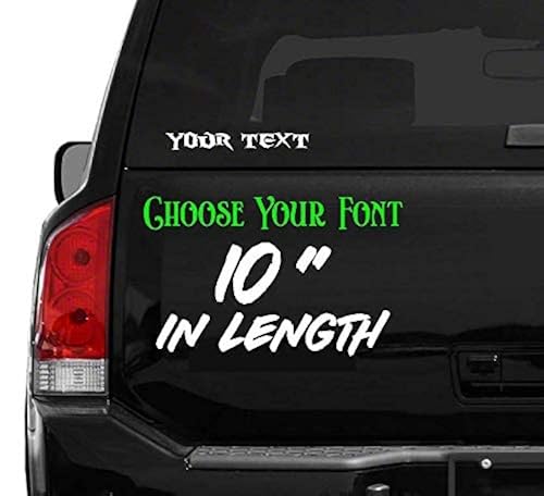 10 Inch Long Custom Car Stickers and Decals - Premium Car Decal ...
