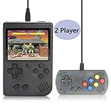 Augstar Retro Handheld Game Console, FC System Plus Extra Joystick Portable Mini Controller 3 Inch Support TV 2 Player 168 Classic Game Console,Present for Boy Kids Adult - (Black)