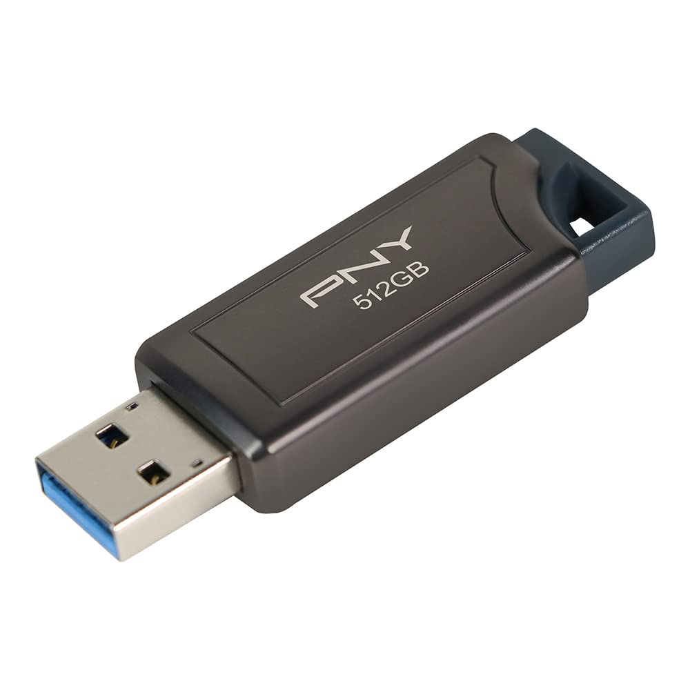 PNY PRO Elite USB 3.0 Flash Drive - 512GB, read speed up to 400MB/s, P-FD512PRO-GE, Silver