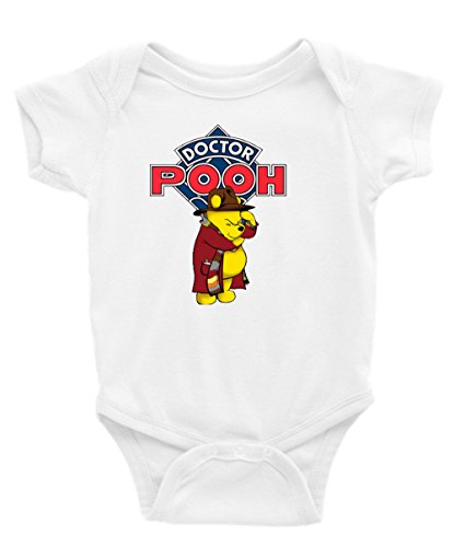Dr. Pooh Winnie the Pooh Dr. Who Long Sleeve Unisex Onesie (3-6)